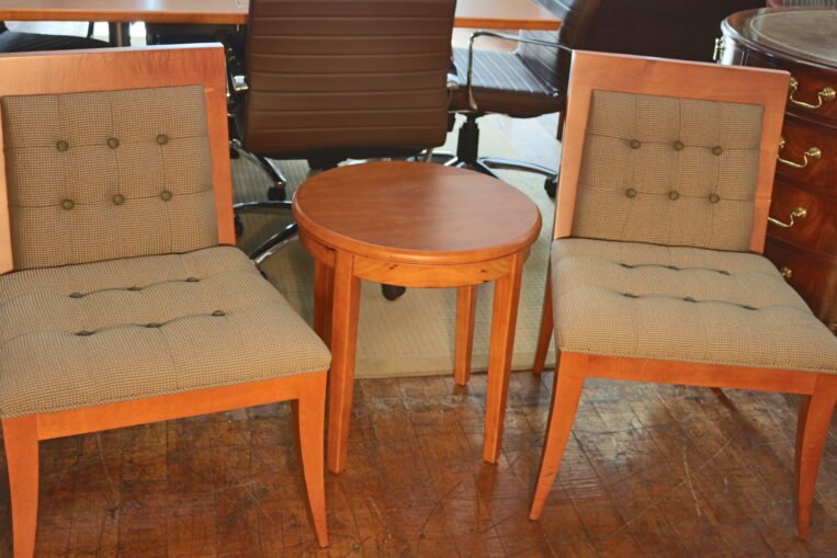 David Edward Tufted Side Chairs