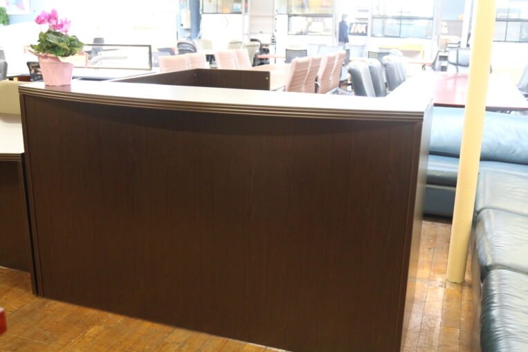 Peartree Espresso Laminate Reception Desk