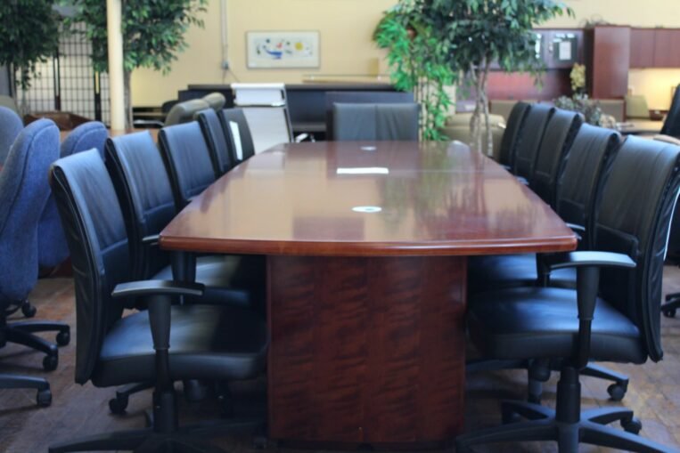 Bradford 8' Cherry Conference Table With Grommets
