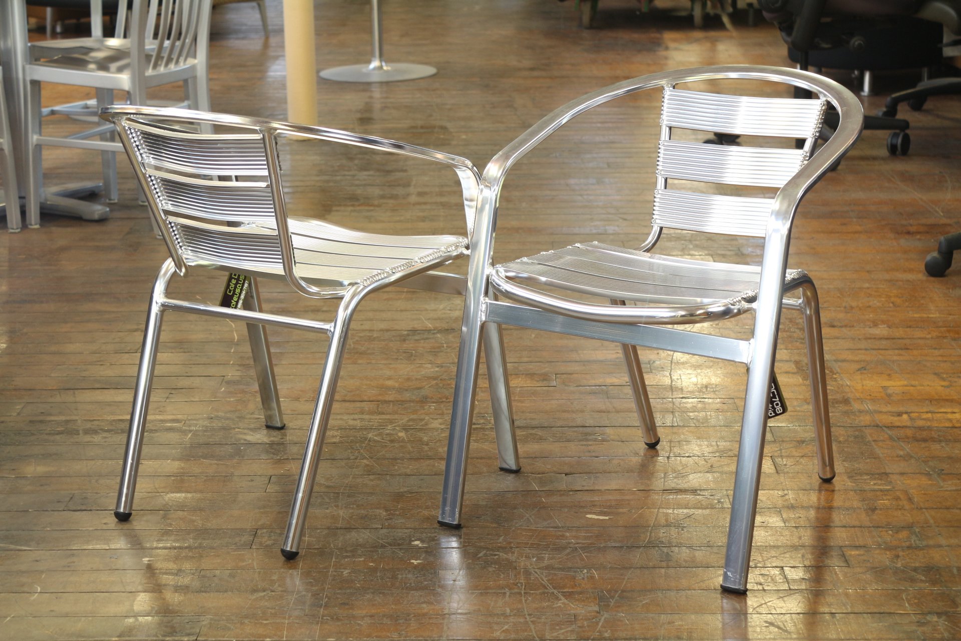 Dale Aluminum Cafe Chairs