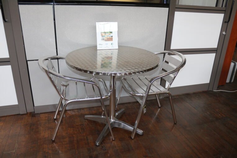 Aluminum 'Venice' Cafe Table