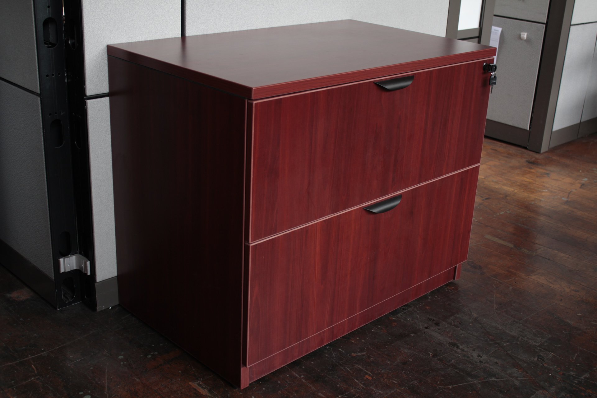 New Light Cherry or American Cherry 2-Drawer Laminate Lateral File Cabinet