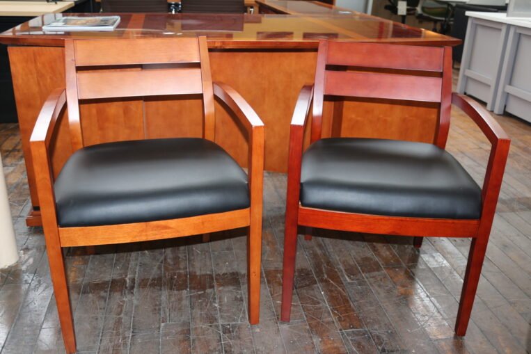 Tyson Cherry Side Arm Chairs