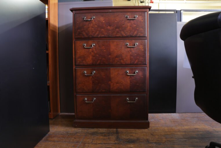 Kimball Wood 4 Drawer Lateral File Cabinet