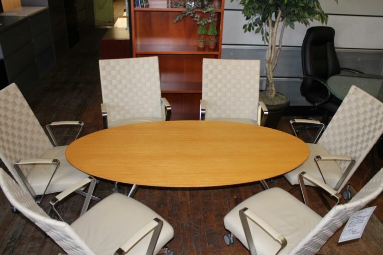 Davis Elliptical Low Meeting Table