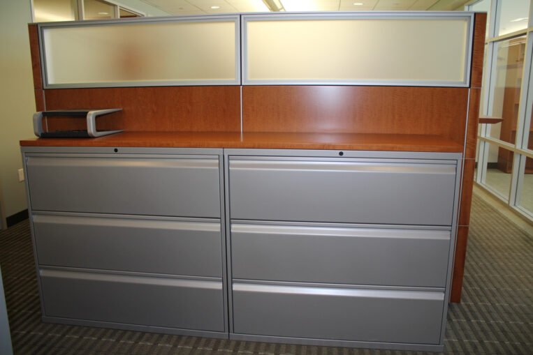 Knoll Calibre 3 Drawer Lateral Files in Graphite Color