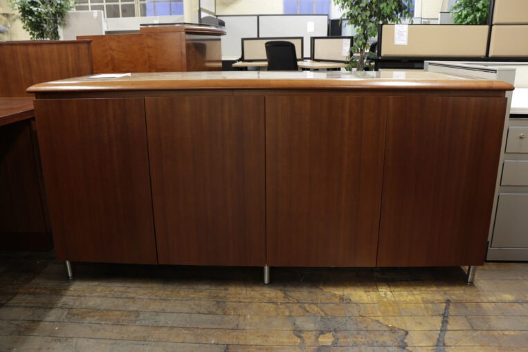 Wall Goldfinger Cherry Credenza with Marble Inlay (Used)