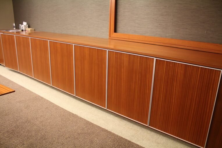 Nienkamper Vox Credenzas in Ribbon Mahogany