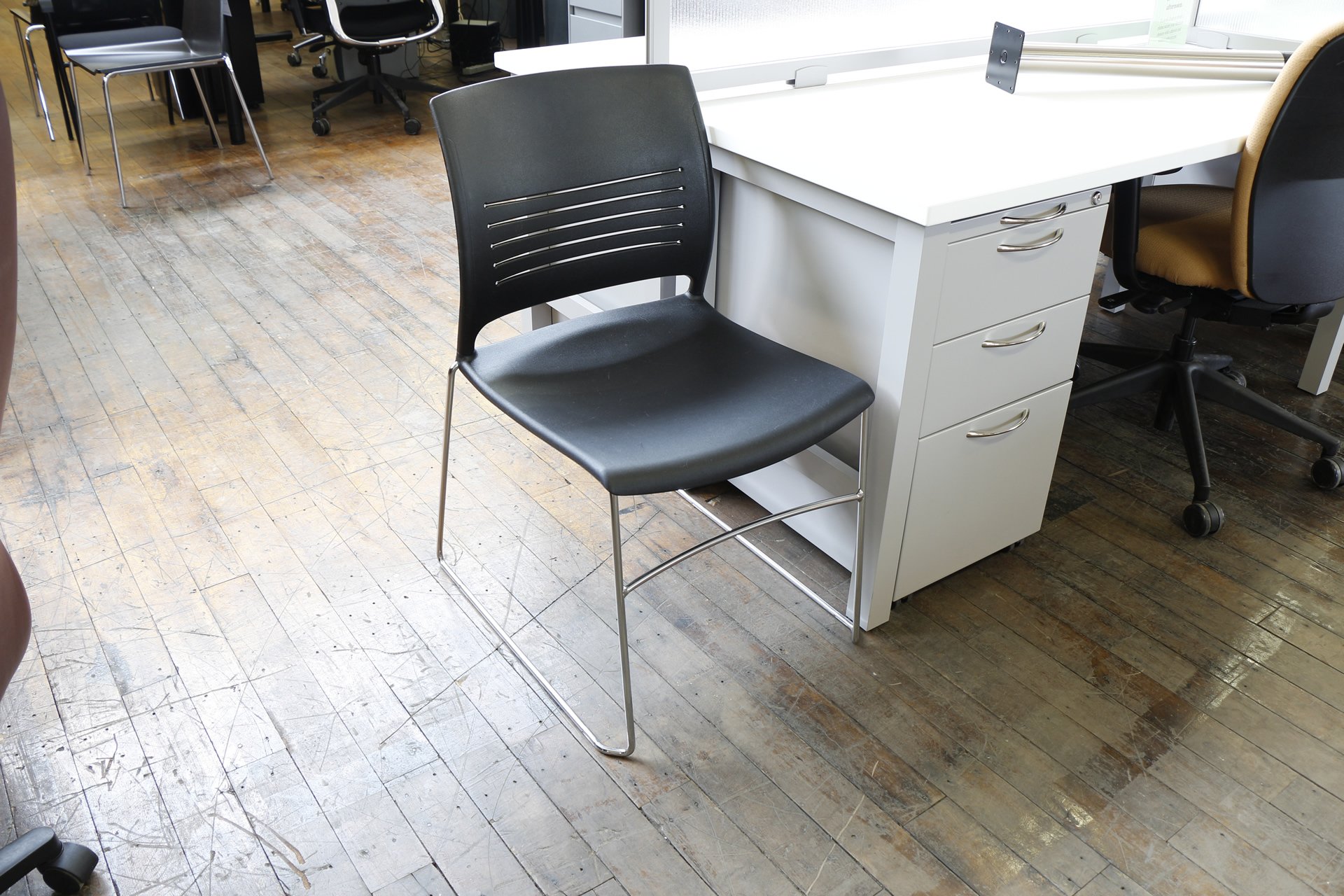 KI Strive High Density Sled Base Stack Chairs