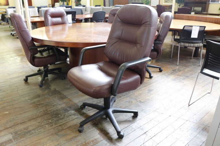 Hon Pillow-Top High Back Burgundy Chair