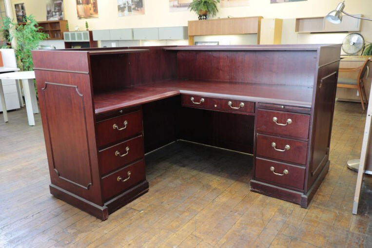 Classic Mahogany OFS Reception Desk