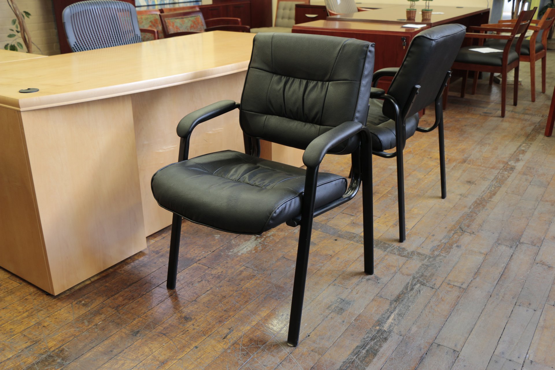 Office Star Worksmart Leather Guest Chairs