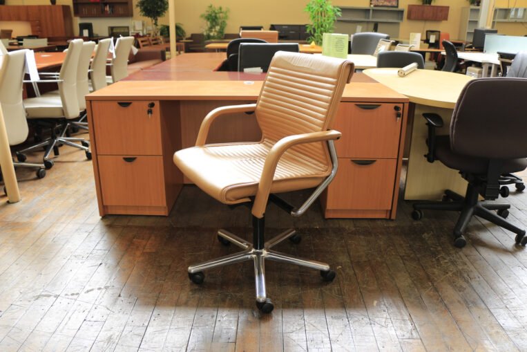 Vecta Butterscotch Leather Executive Chairs