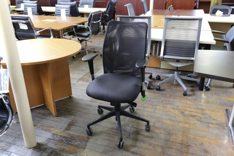 Compel Argos Black Mesh Task Chairs