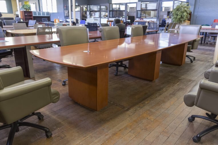 Peartree Sienna Series Boat Shaped Wood Conference Table