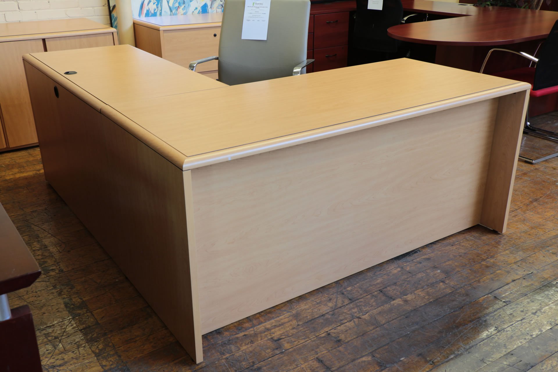 National Arrowood L-Desk’s • Peartree Office Furniture