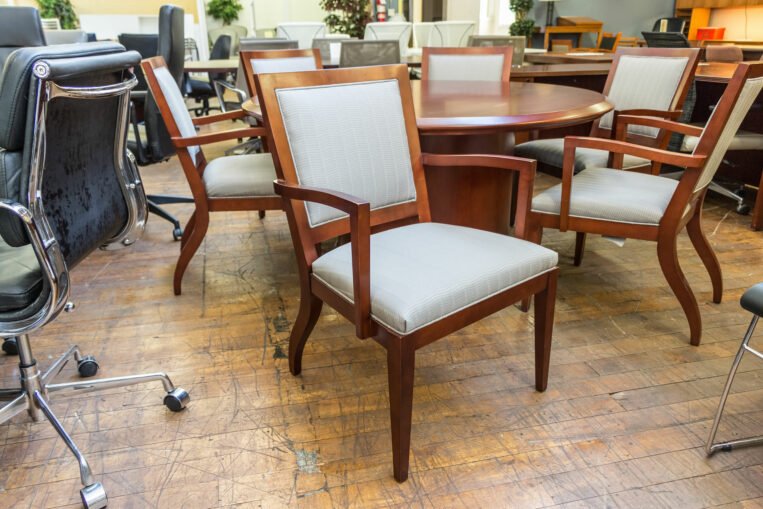 HBF Cherry Wooden Side / Guest Chairs