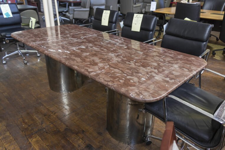 Custom 7′ Marble Meeting / Conference Table