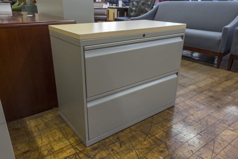 Knoll 36″ Maple Top Lateral File Cabinets