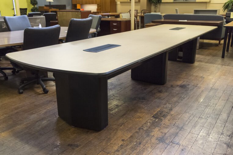 Vecta 14′ Maple Laminate Conference Table with Teledata Forums