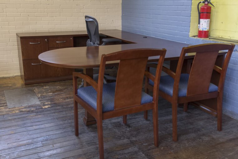 DARRAN Prado Walnut U-Shaped Executive Desk