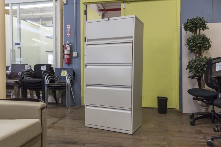 Knoll Calibre 30″ 5 Drawer Locking Lateral File Cabinets