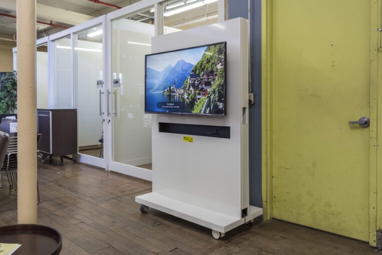 Coalesse Exponents­­­­­ Mobile Mediaboard (Model COCMWB) with New LG 49UJ6300 49" 4K SmartTV