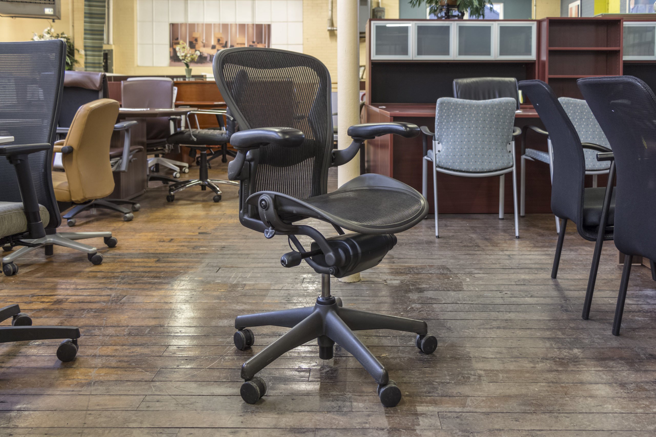 Herman Miller Aeron Single Function Chairs in Size B • Peartree Office