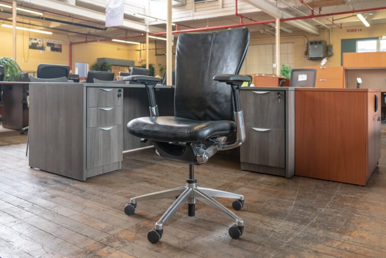 Haworth Zody Executive Leather Task Chairs
