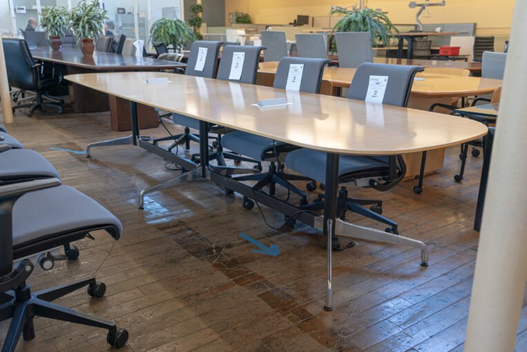 Herman Miller 12′ Eames Boat-Shaped Conference Table