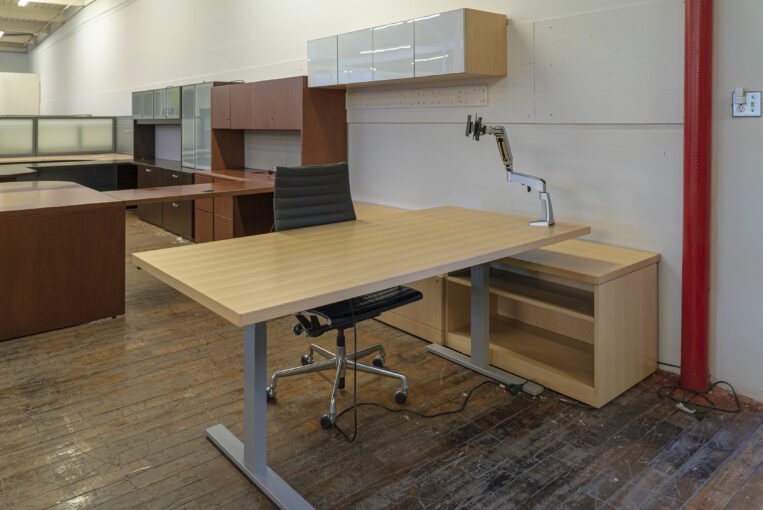 Steelcase Impact Maple Executive Desks